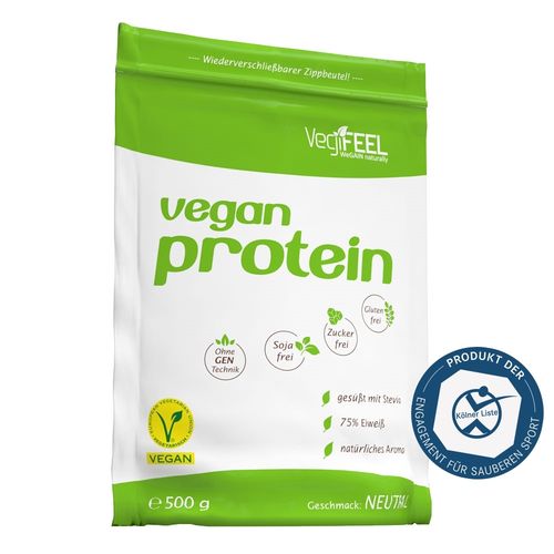 VegiFeel Vegan Protein 500g Beutel Schoko