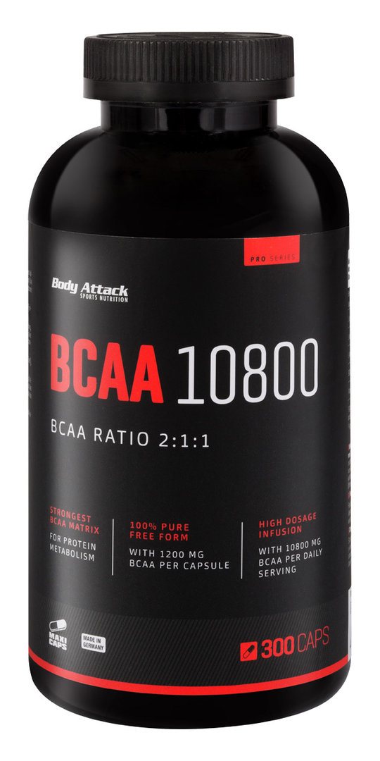 Body Attack BCAA 10800 Kapseln - 300Stück