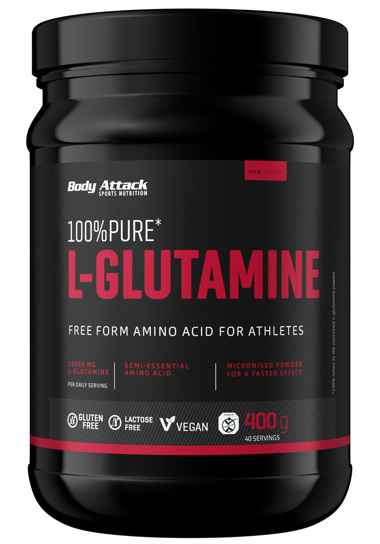 Body Attack 100% Pure L-Glutamine - 400g